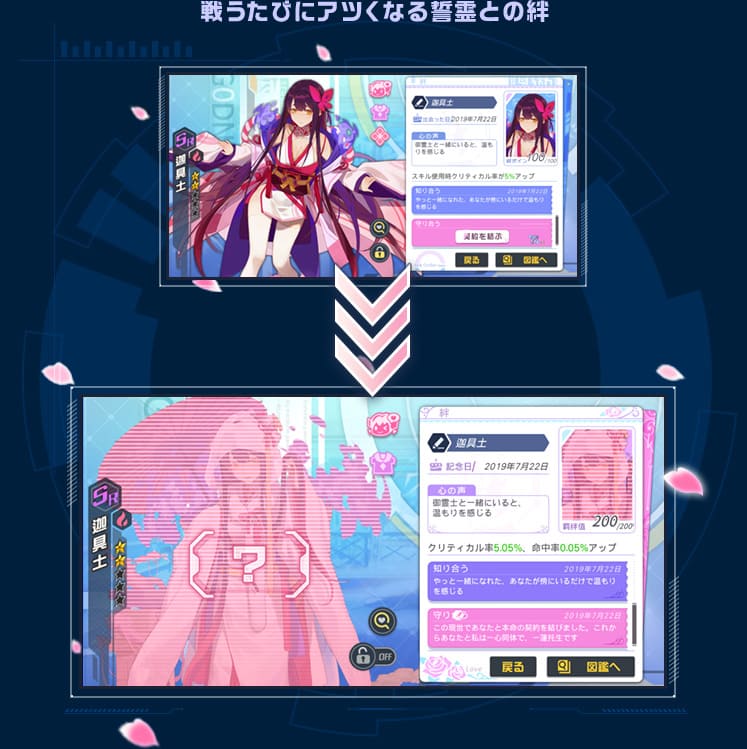 戦うたびにアツくなる誓霊との絆